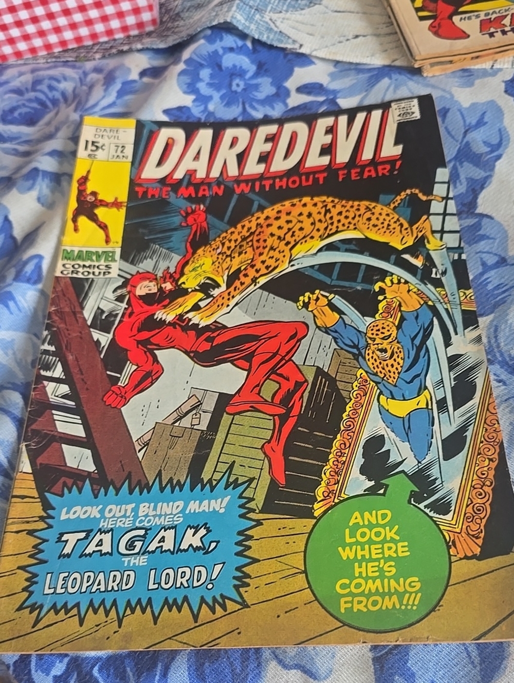 Daredevil 72 Marvel Comics Tagak the Leopard Lord Bronze Age 1971